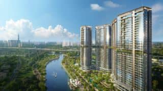 Phối cảnh ven sông nhìn về trung tâm